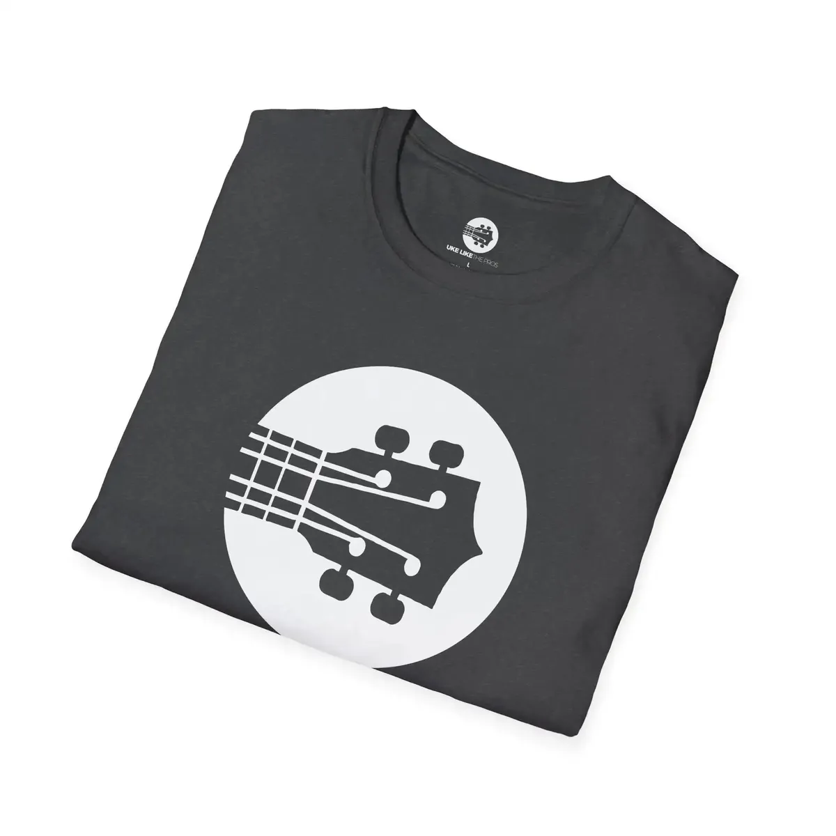 Uke Like The Pros T-Shirt - White Logo - Image 30