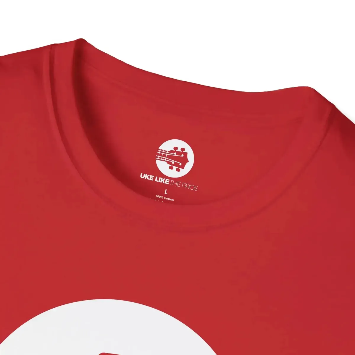 Uke Like The Pros T-Shirt - White Logo - Image 44