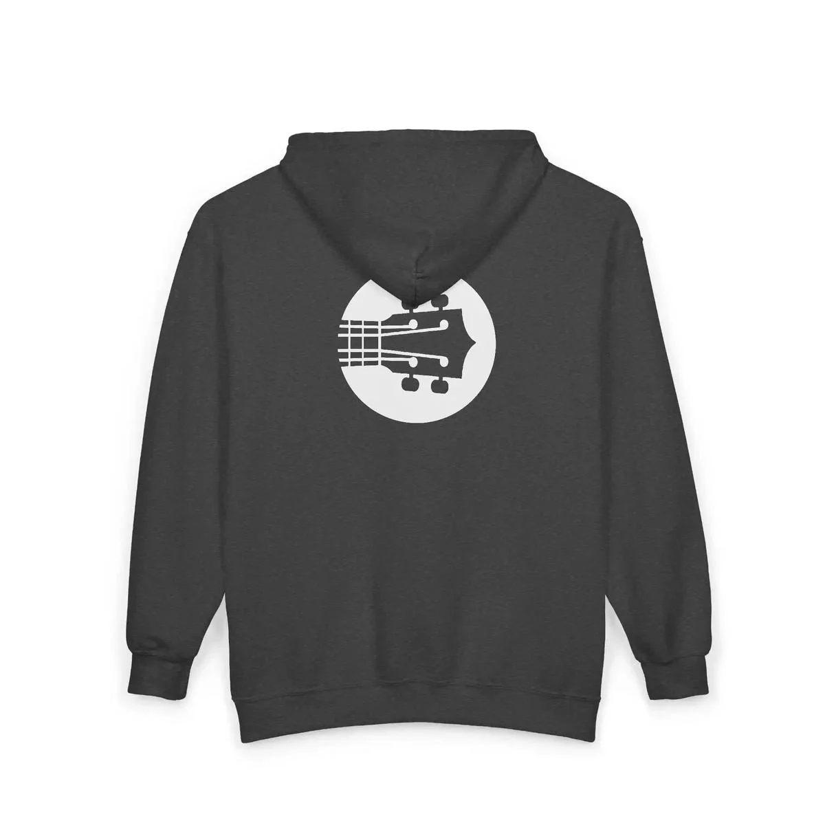 Uke Like The Pros Zip Up Hoodie - White Logo - Image 13