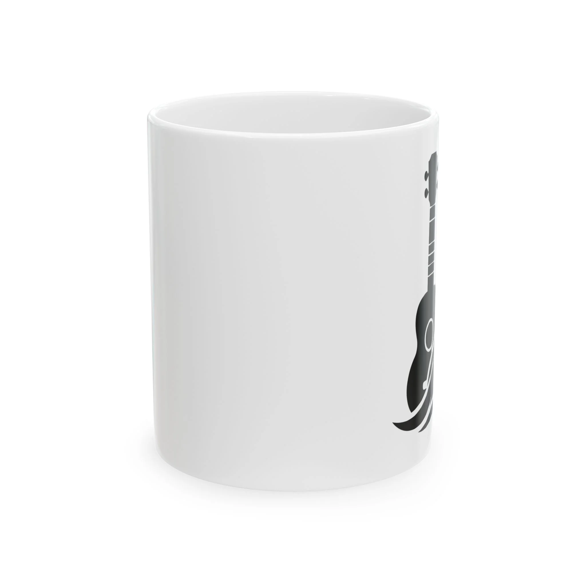 Ukulele Musician White Coffee Cup - 11oz & 15oz - Image 5