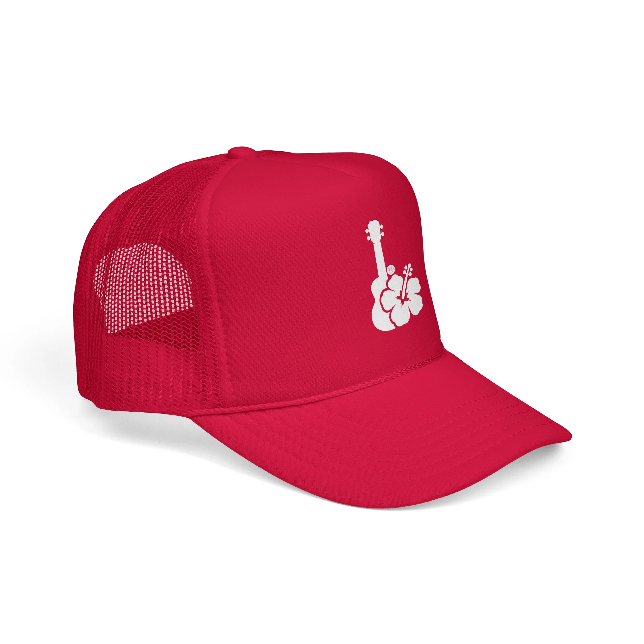 Ukulele Musician Foam Trucker Hat - Hibiscus - Image 28
