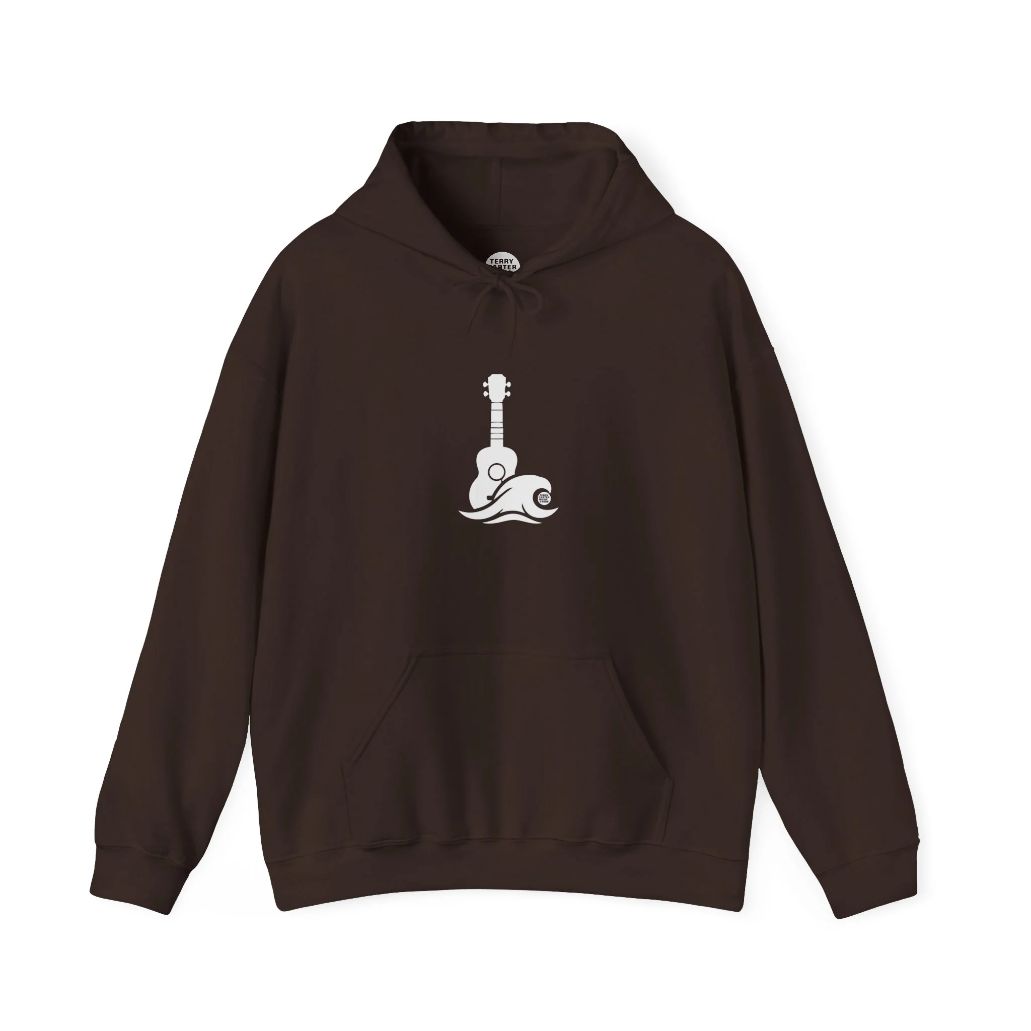 Ukulele Musician Hoodie - White Logo - Image 2