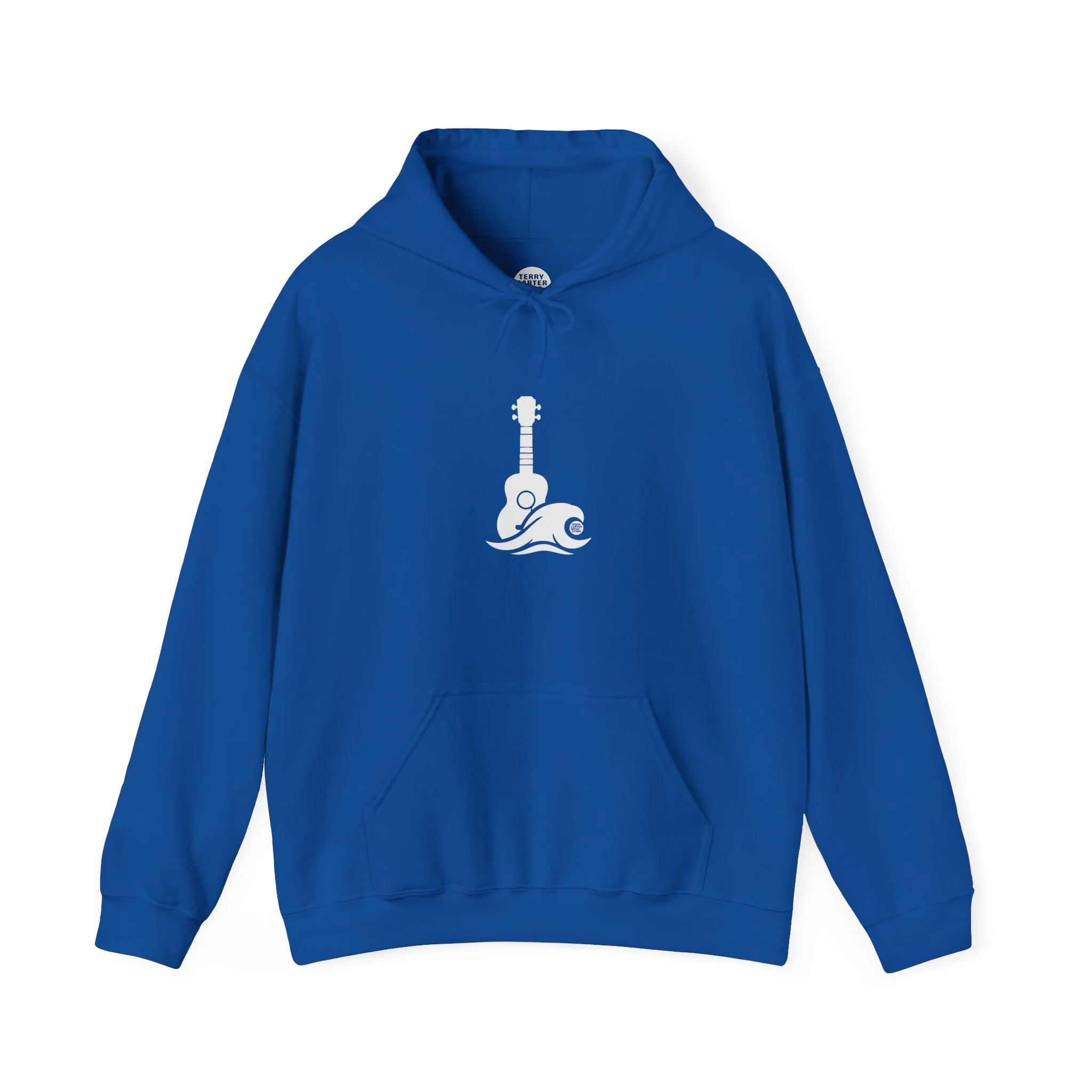 Ukulele Musician Hoodie - White Logo - Image 4