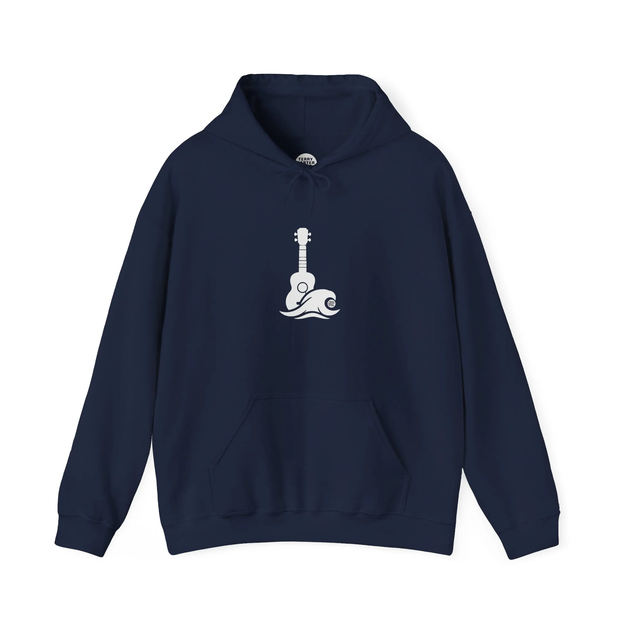 Ukulele Musician Hoodie - White Logo - Image 5