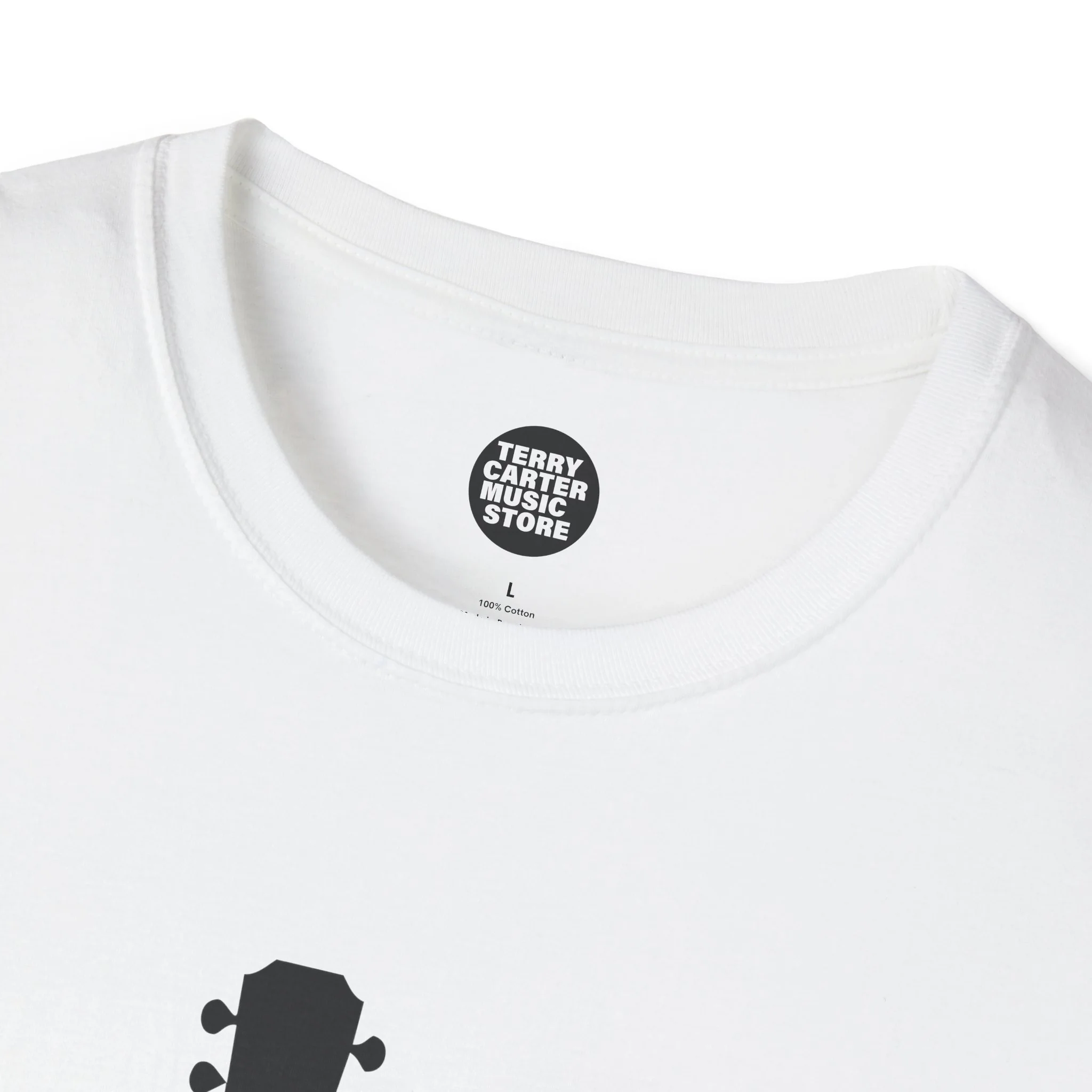 Ukulele Musician T-Shirt with Hibiscus - Black Logo - Image 11