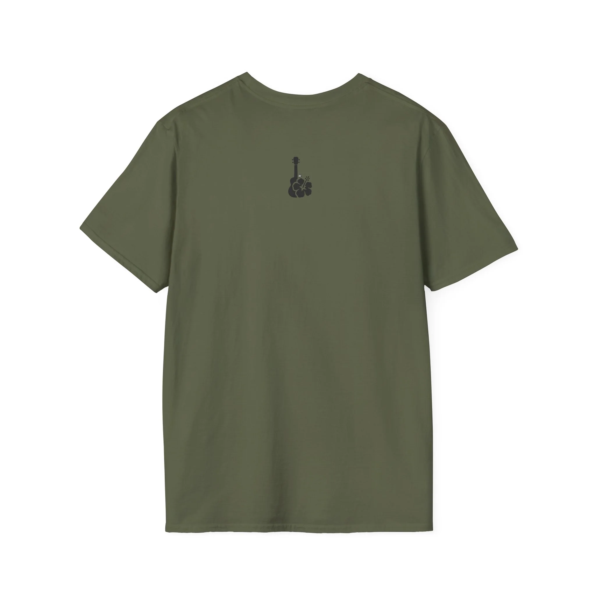 Ukulele Musician T-Shirt with Hibiscus - Black Logo - Image 14