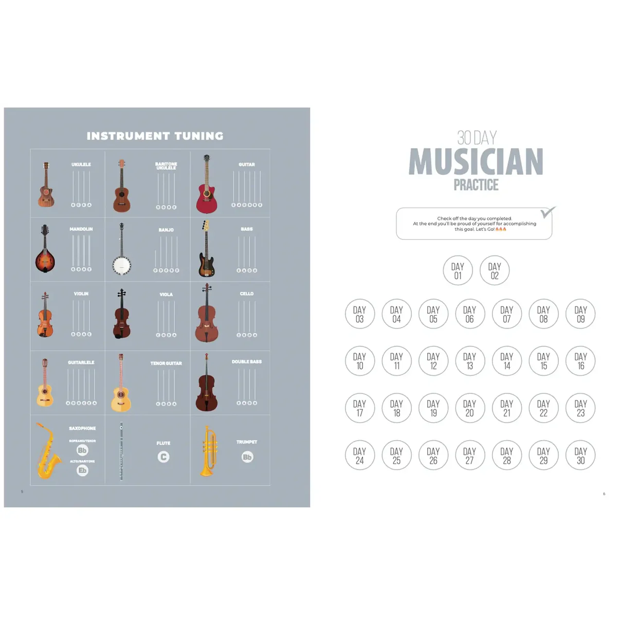 30 Day Musician Practice Book - Image 2