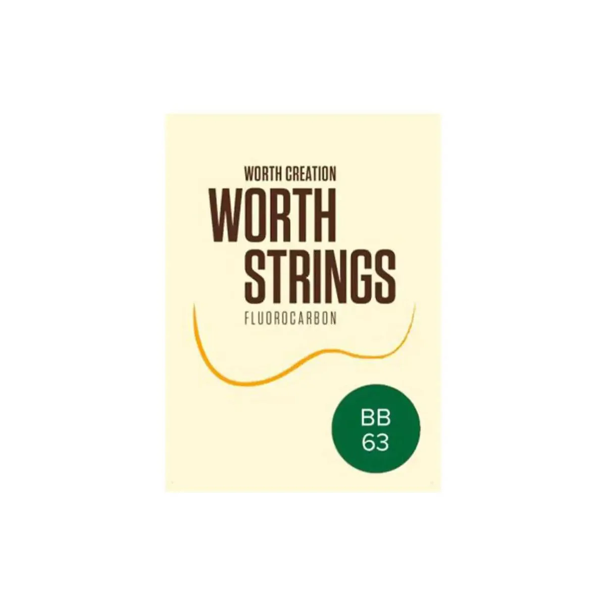 Worth BB-63 Brown Fluorocarbon Baritone Ukulele Strings (D-G-B-E Tuning) - LOW D